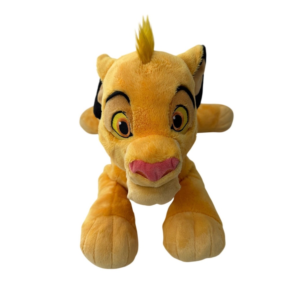 Disney Store Simba Plush Lion King Stuffed Animal Large 20 inch Yellow Toy 034